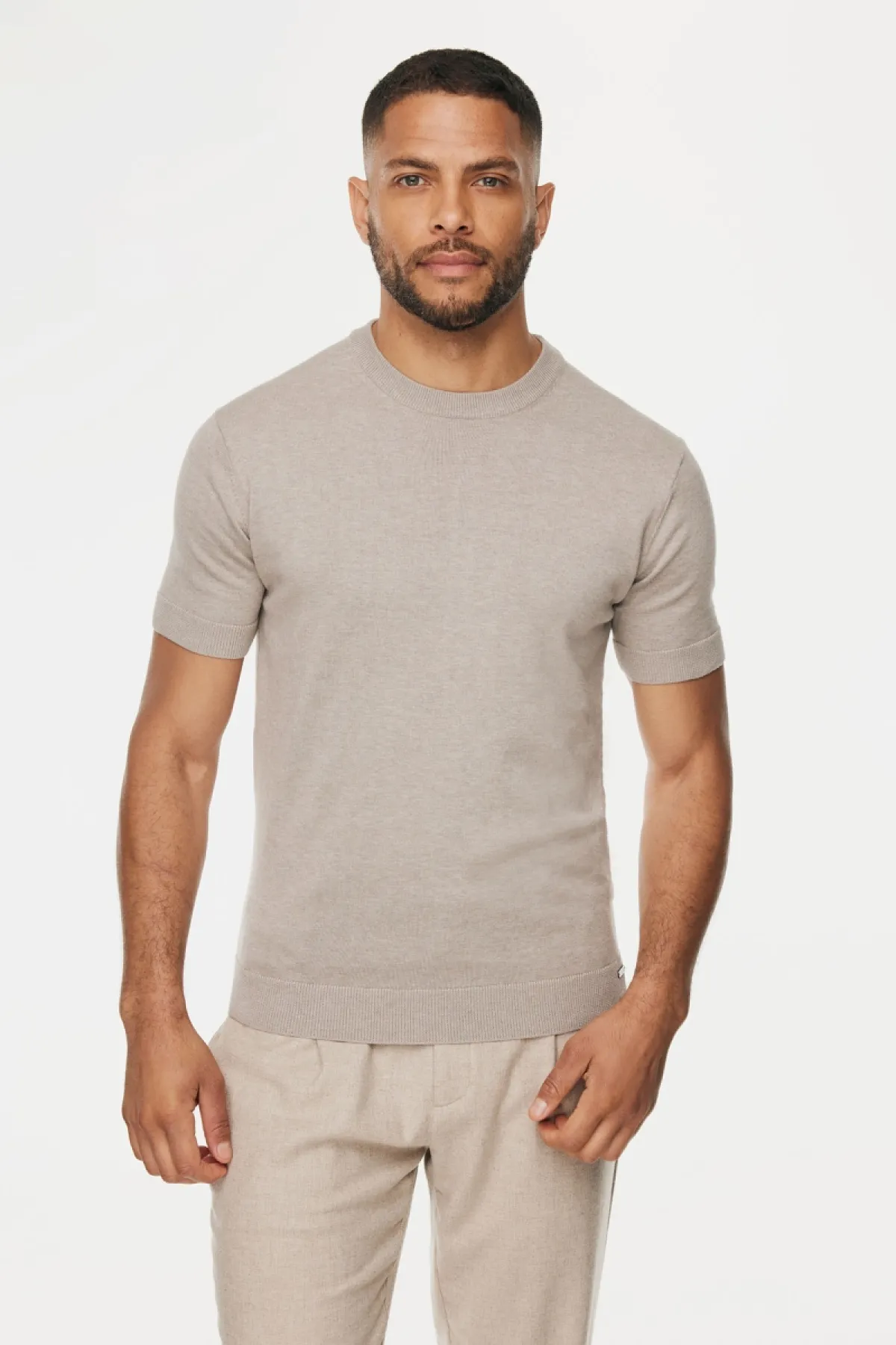Roundneck T-shirt | Beige
