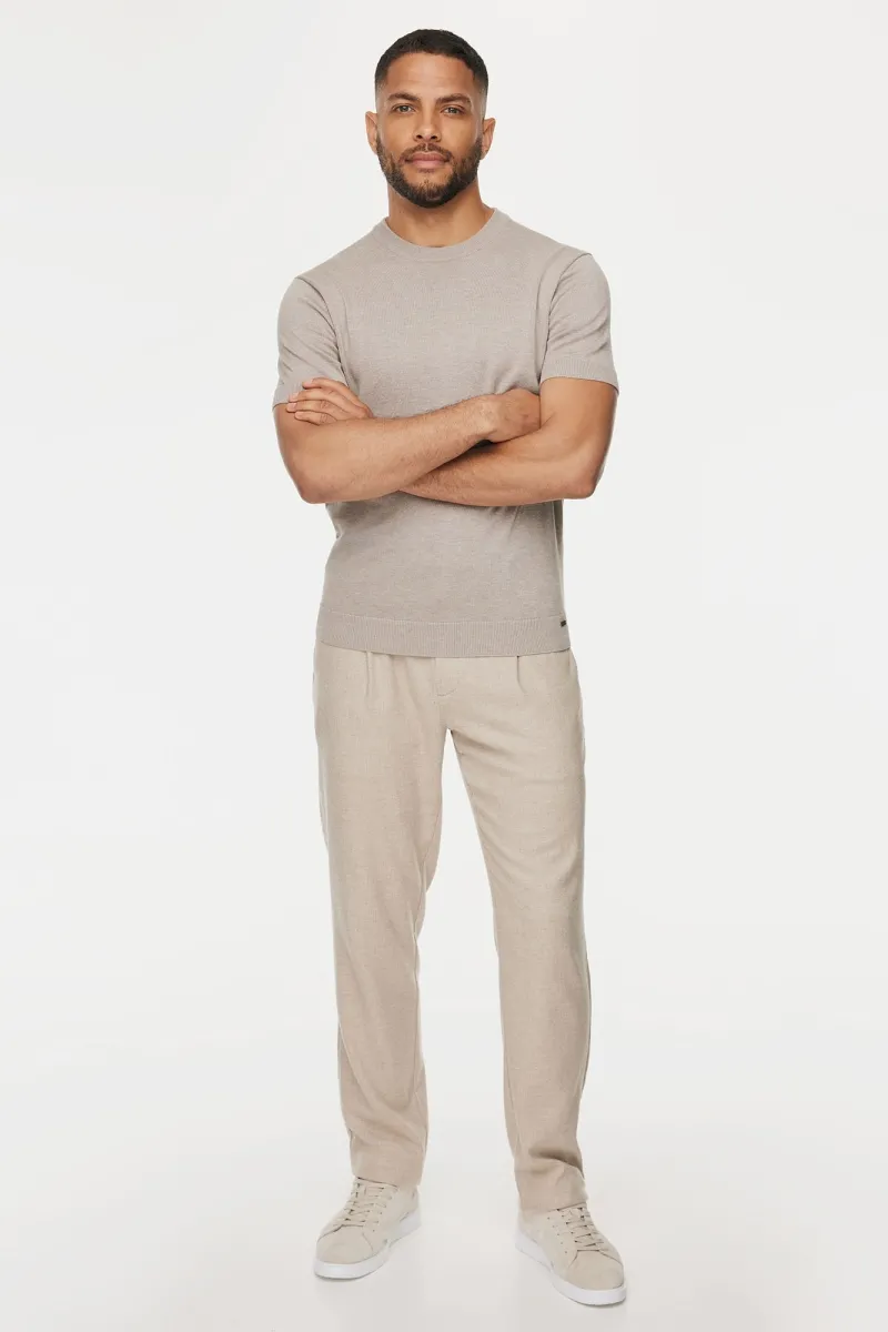 Roundneck T-shirt | Beige