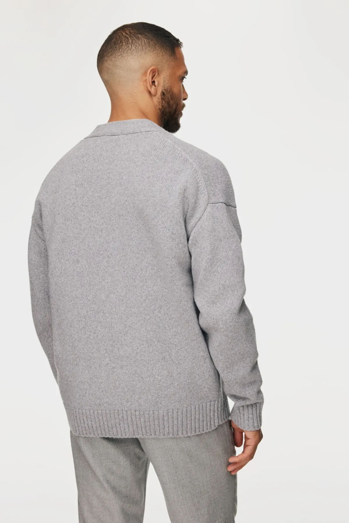 Button Cardigan | Lichtgrijs