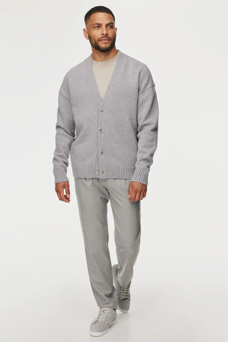 Button Cardigan | Lichtgrijs