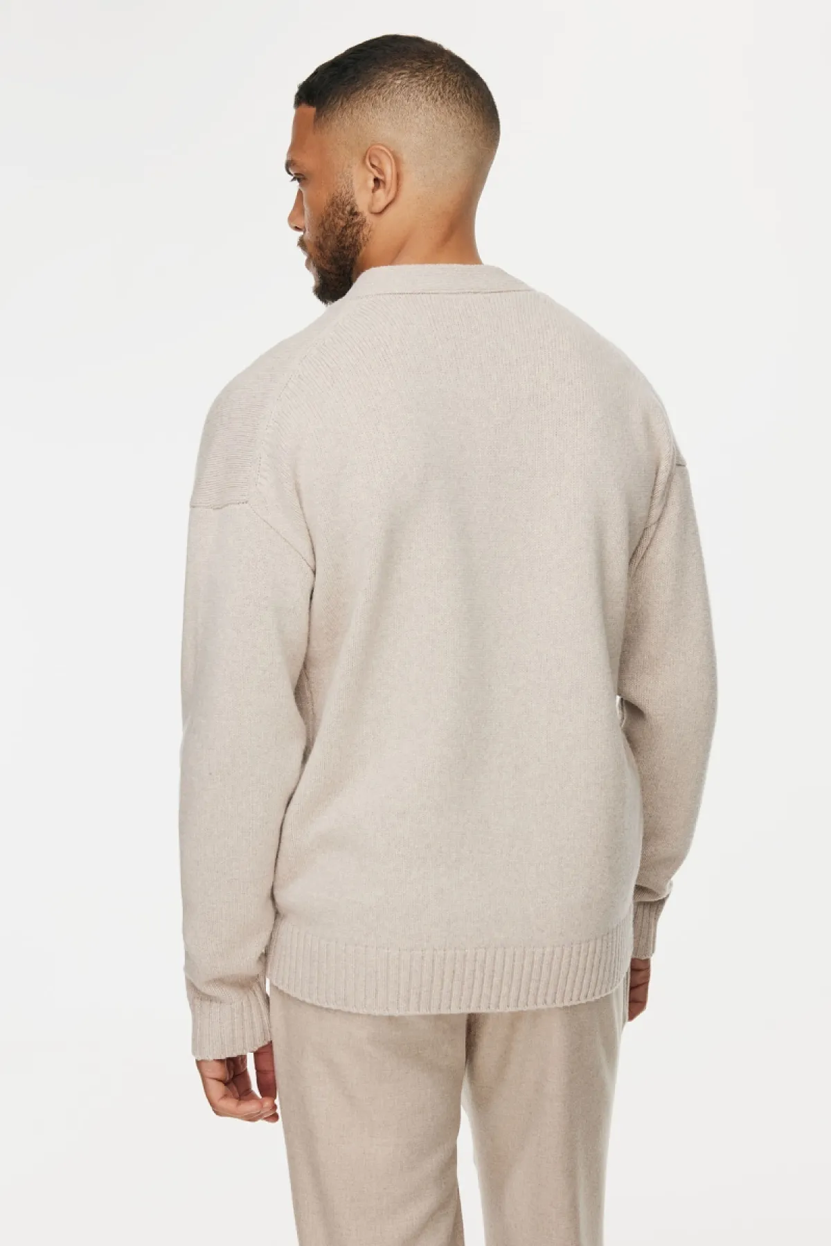 Button Cardigan | Beige