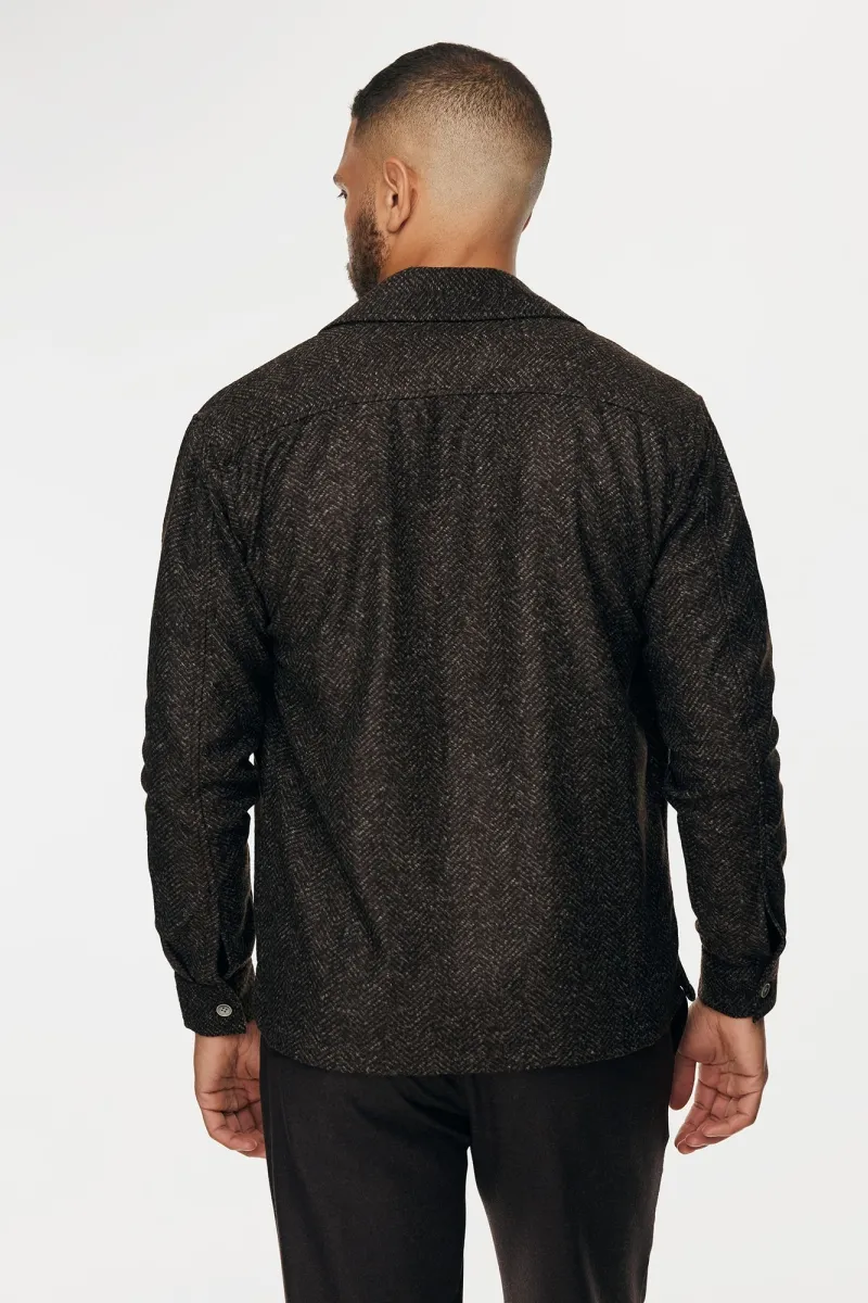 Overshirt Aldo | Donkerbruin
