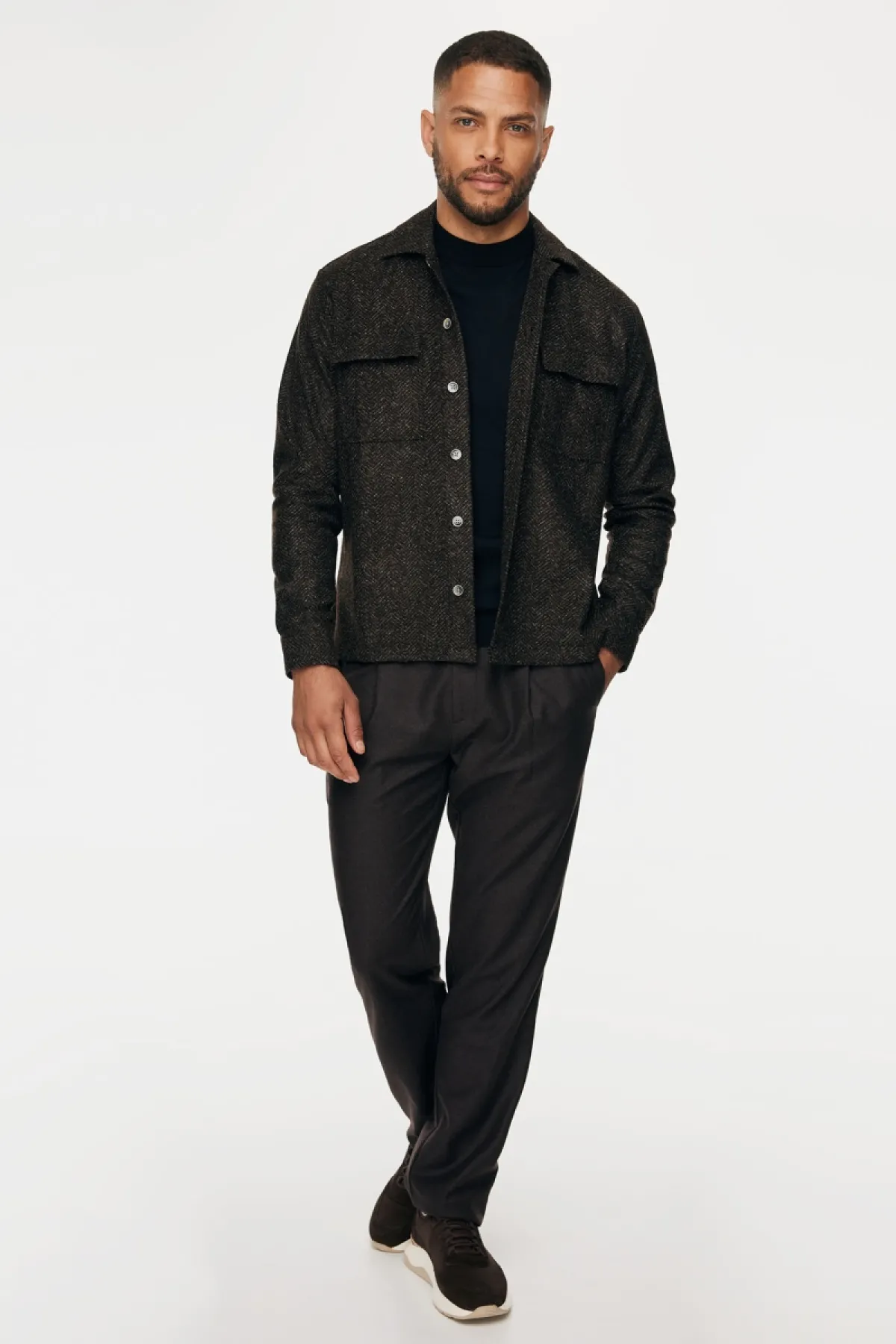 Overshirt Aldo | Donkerbruin