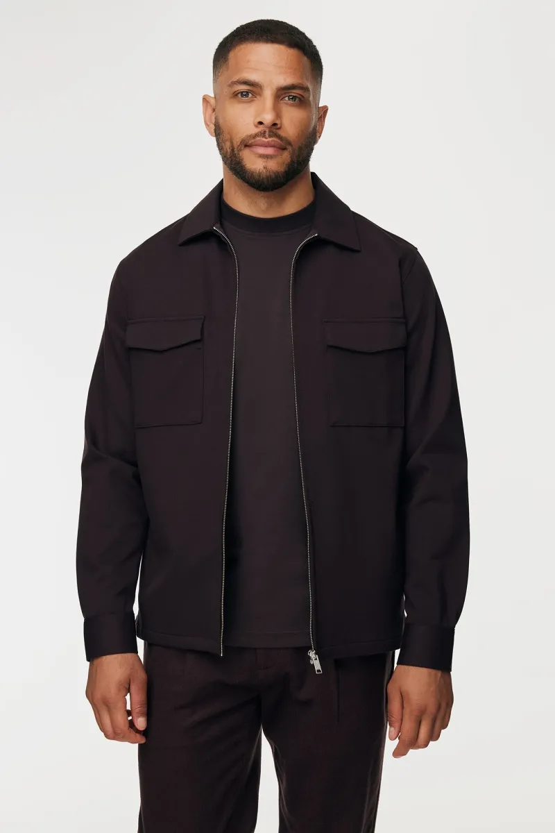 Overshirt Ryan | Donkerbruin