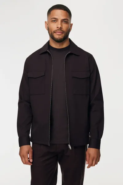 Overshirt Ryan | Donkerbruin