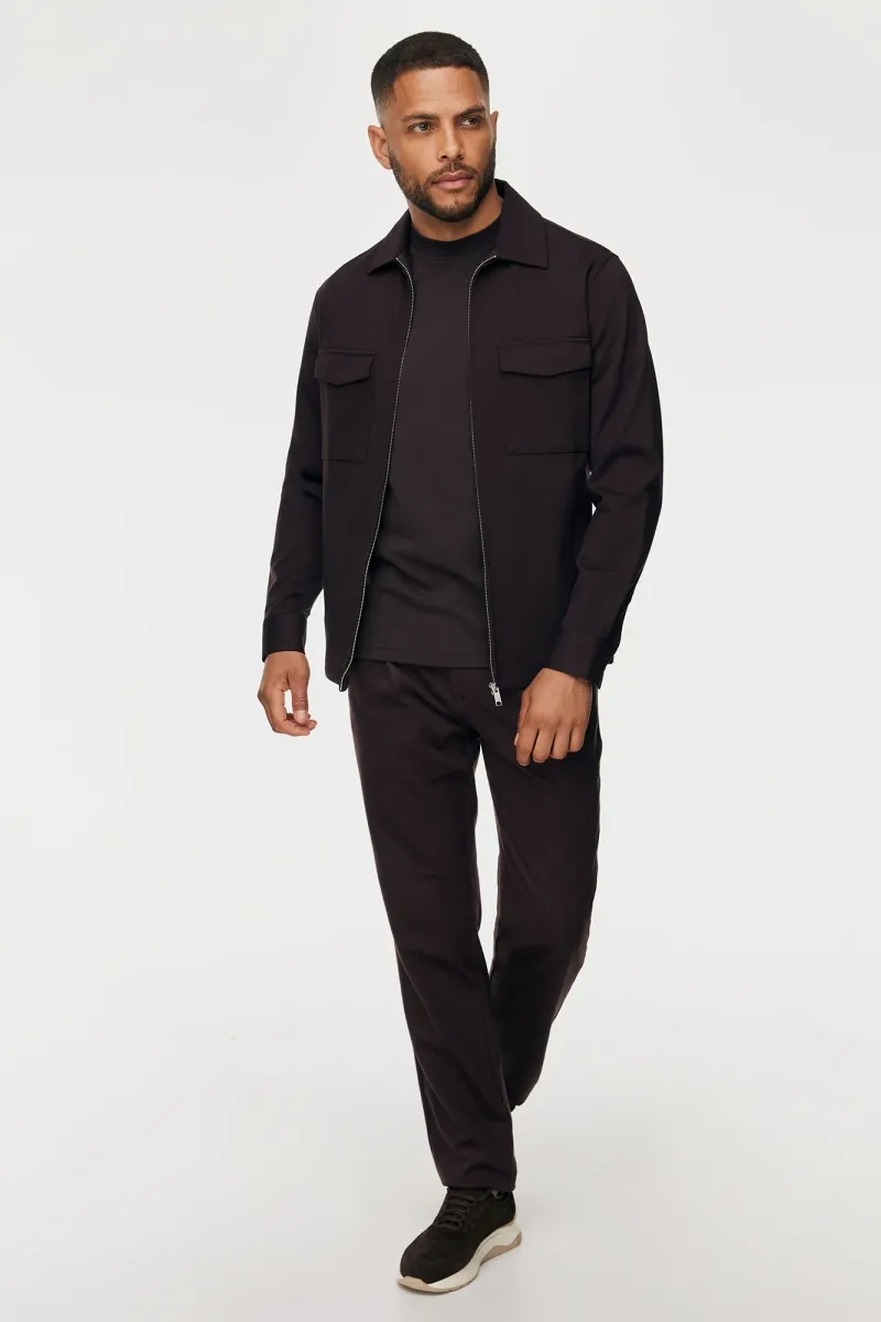 Overshirt Ryan | Donkerbruin