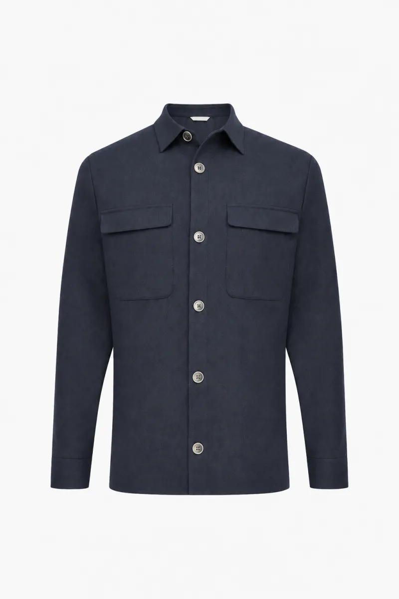 Overshirt Remo | Donkerblauw