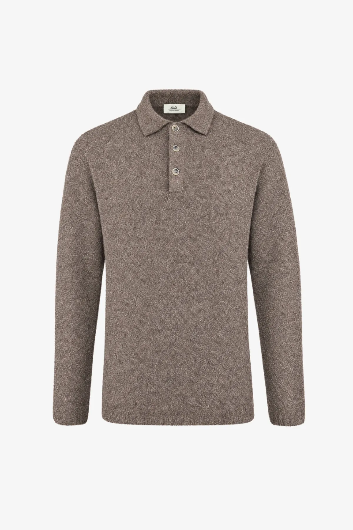 Bouclé Button Polo | Bruin