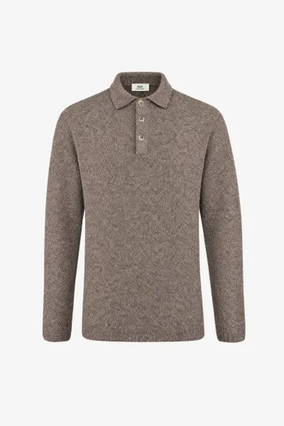 Bouclé Button Polo | Bruin