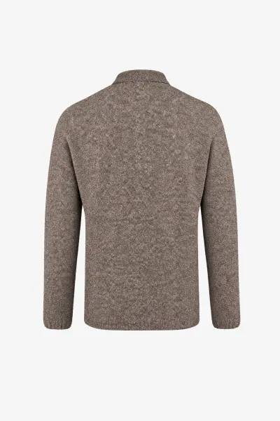 Bouclé Button Polo | Bruin