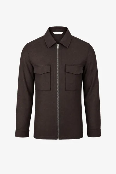 Overshirt Bonucci | Donkerbruin