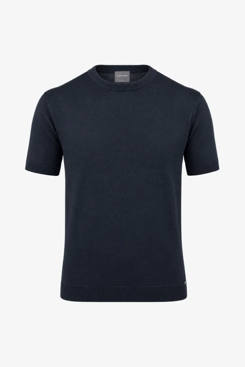 Roundneck T-shirt | Donkerblauw