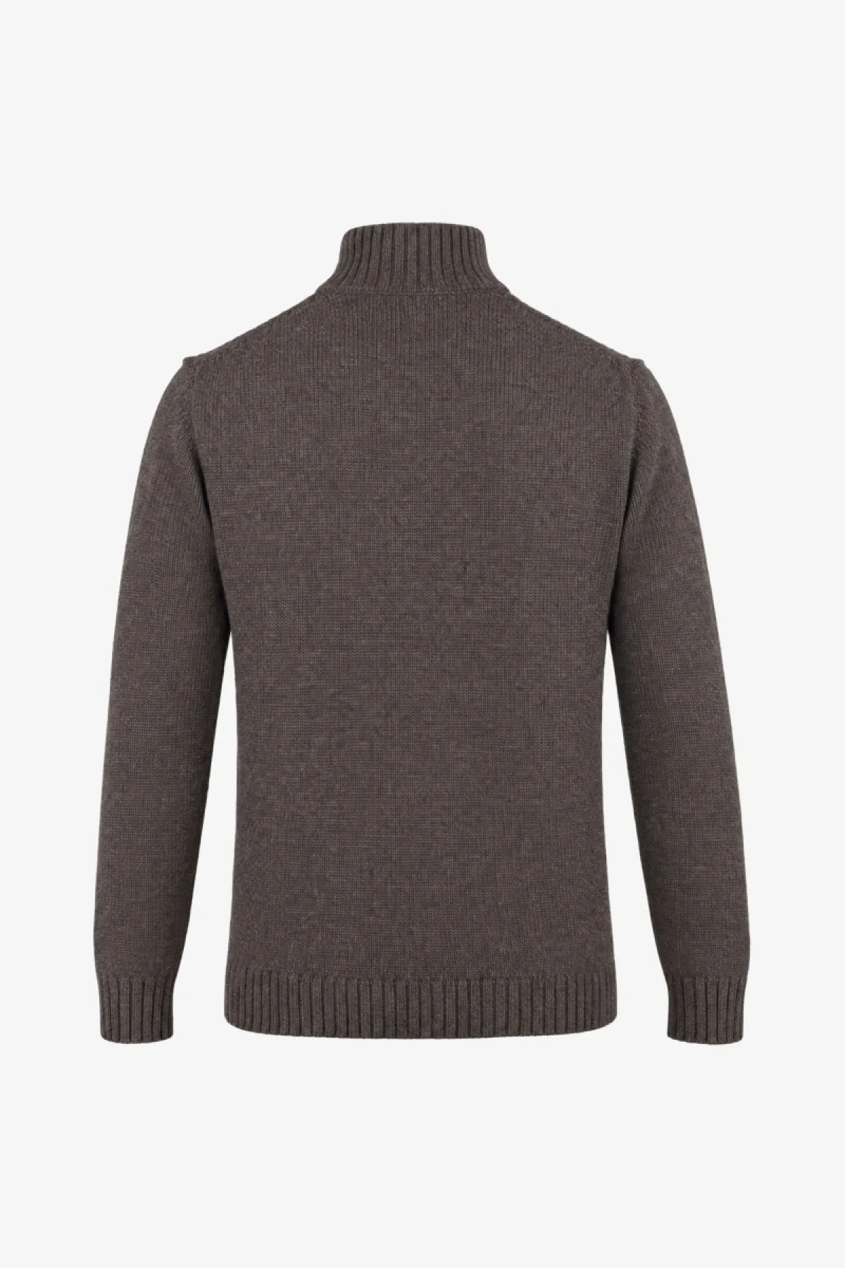 Geruiten Cable Turtleneck | Bruin