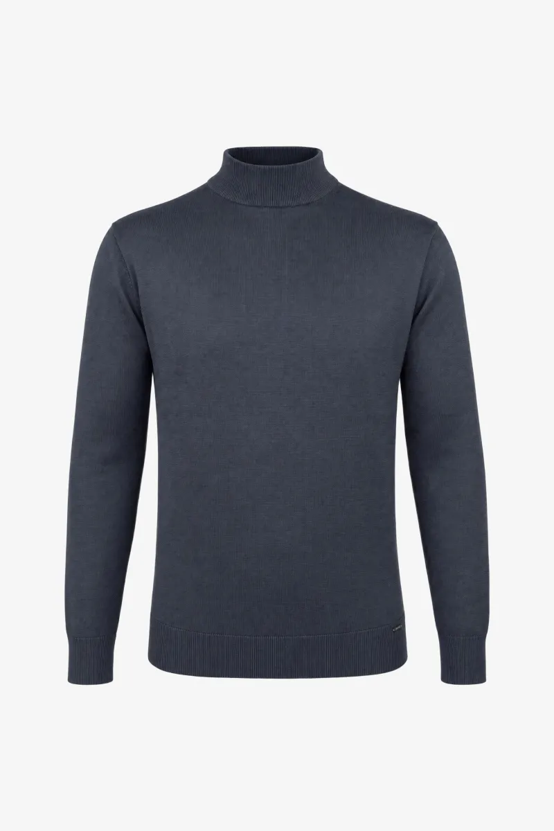 Turtle Neck | Donkerblauw
