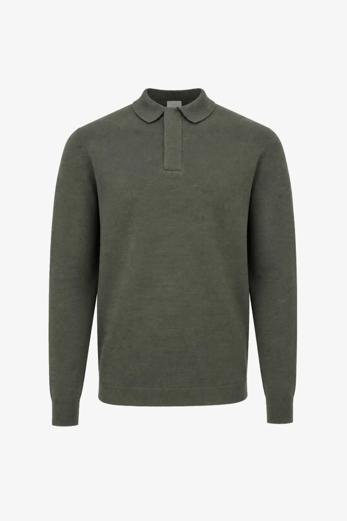 Longsleeve Polo Zip | Groen