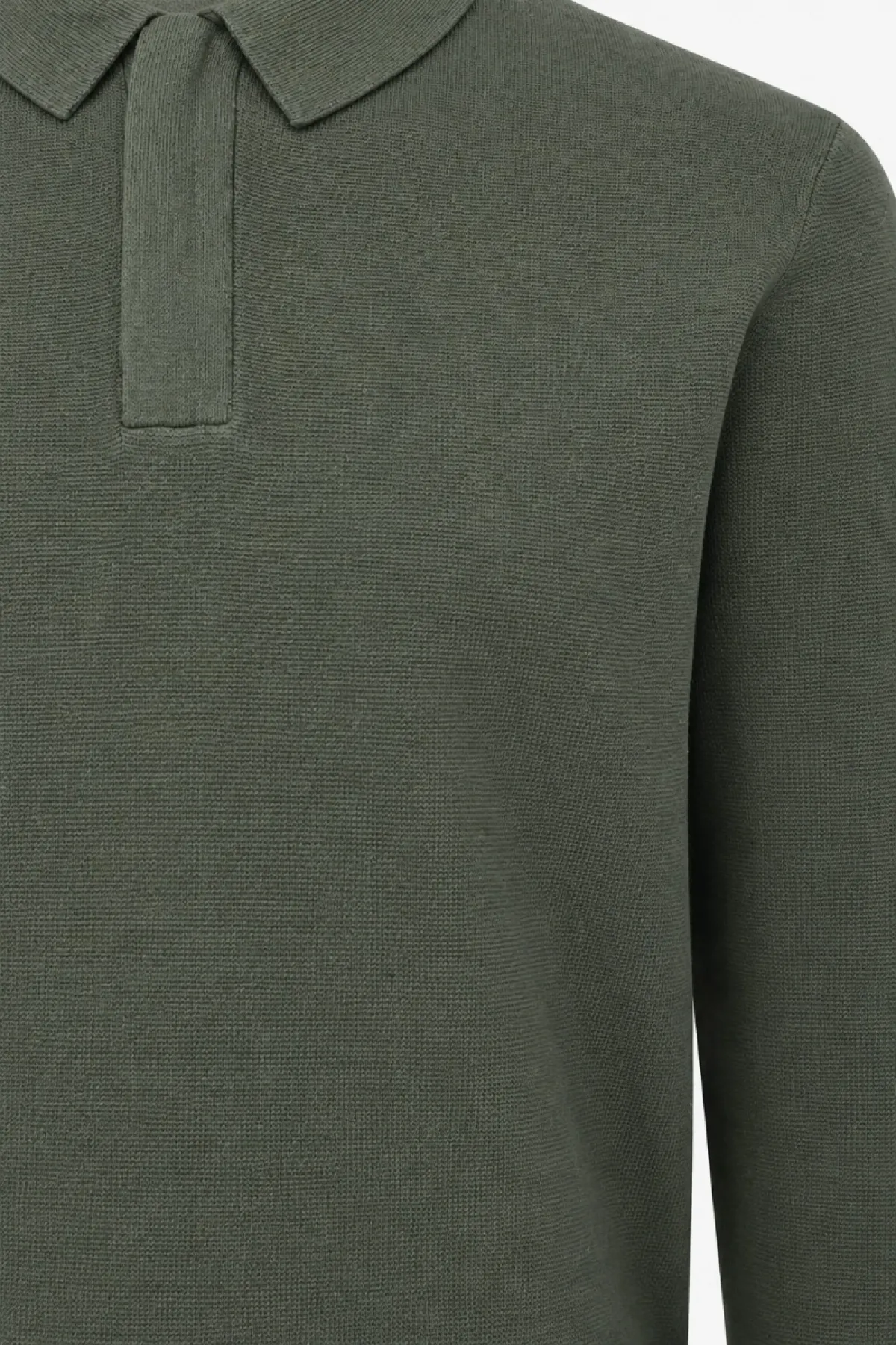 Longsleeve Polo Zip | Groen
