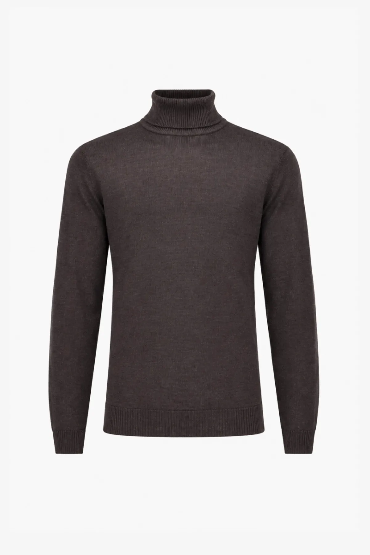 Rollneck Trui | Donkerbruin