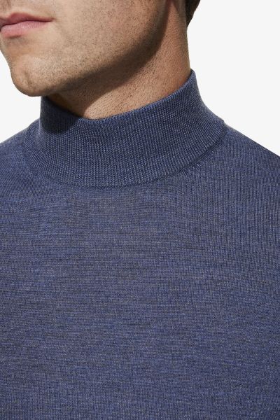Wollen turtle blauw