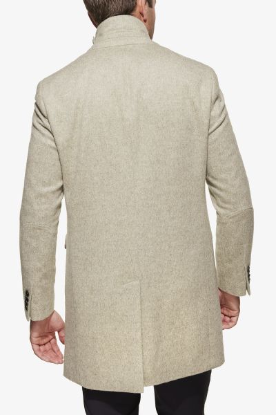 Wollen coat moreno bruin