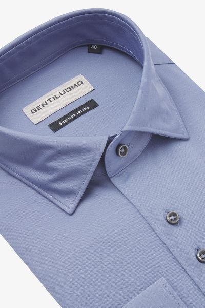Supreme jersey overhemd blauw