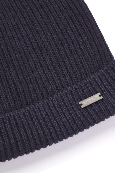 Wollen muts donkerblauw