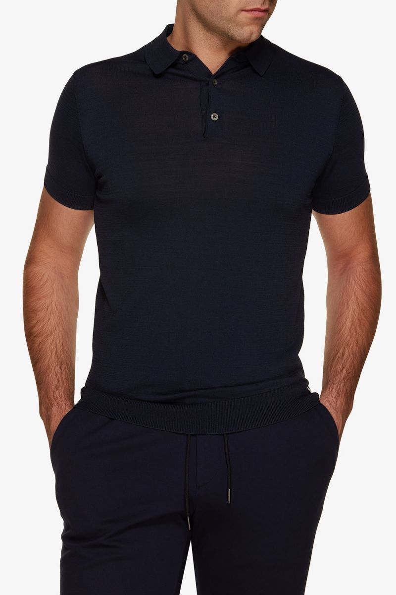 Cool-dry polo donkerblauw