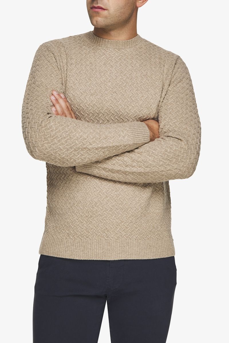 Trui Kabel Beige