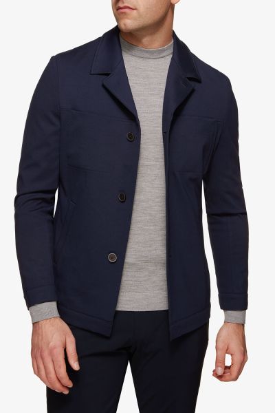 Dynamic shirtjacket Imola donkerblauw