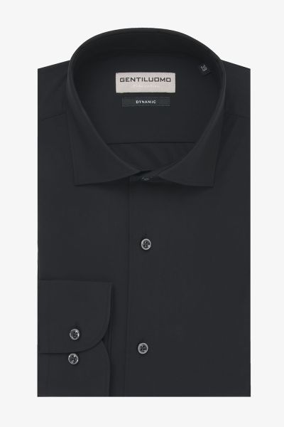 Dynamic overhemd fashion-fit zwart
