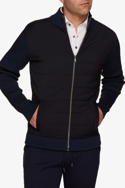 Gold padded jack donkerblauw