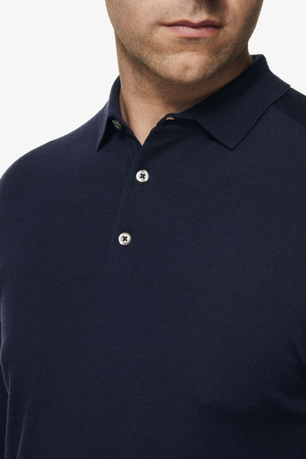 Gold polo donkerblauw