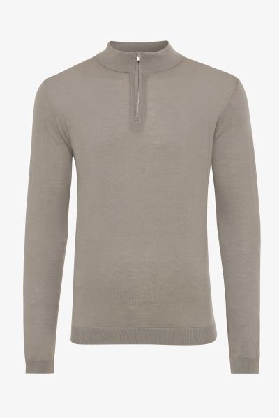 Gold turtle zip beige