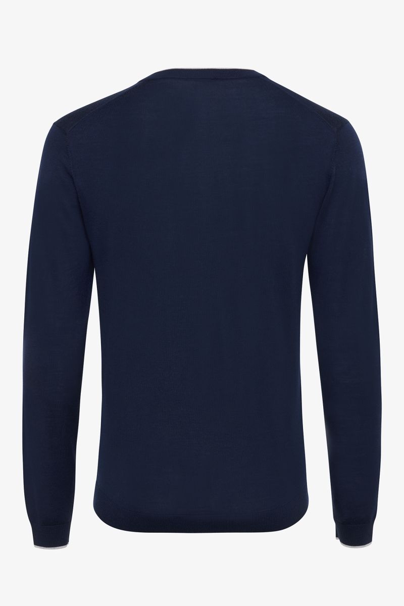 Gold V-hals donkerblauw
