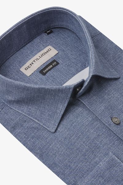 Overhemd Fashion-fit Blauw
