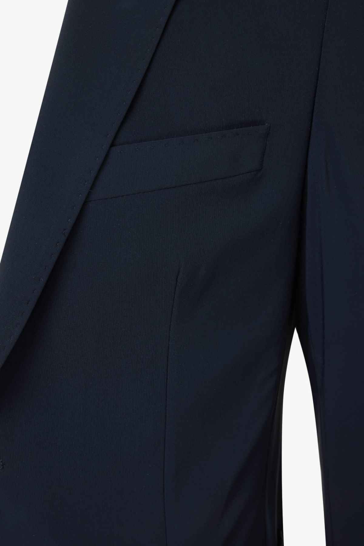 Dynamic stretch colbert donkerblauw