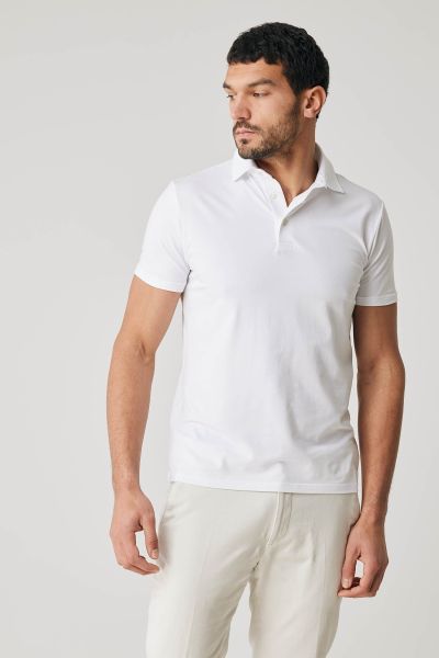 Ice cotton polo wit