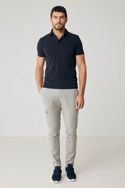 Ice cotton polo donkerblauw