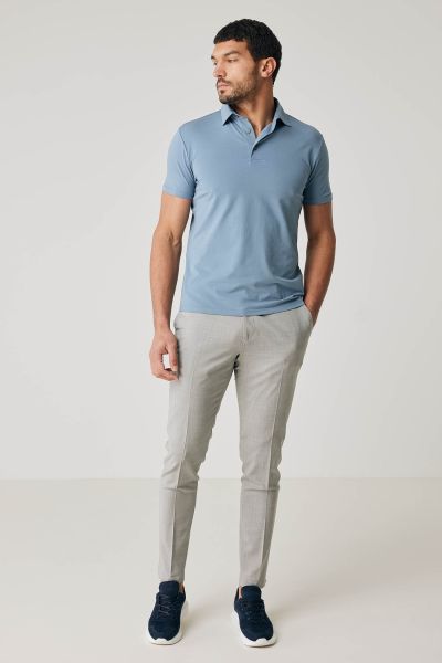 Ice cotton polo blauw