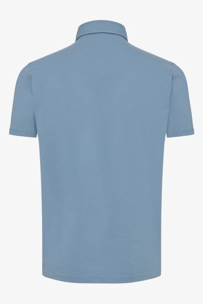 Ice cotton polo blauw