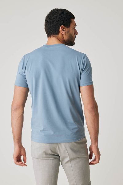 Ice cotton t-shirt blauw