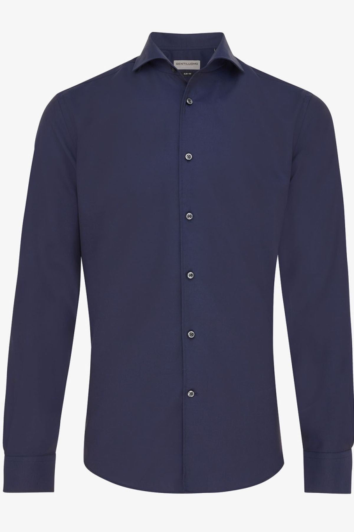 Overhemd veneto slim fit donkerblauw