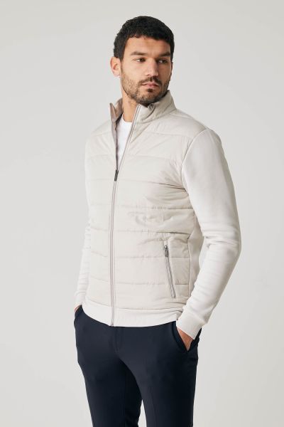 Padded vest beige
