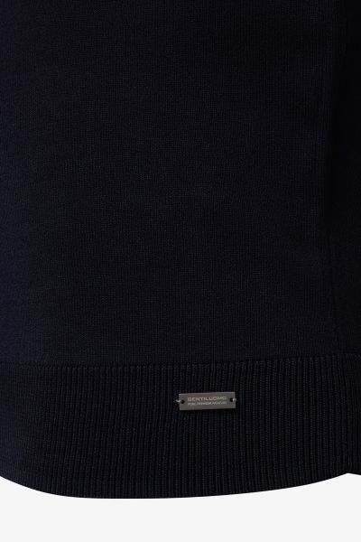 Cool dry trui ronde hals donkerblauw