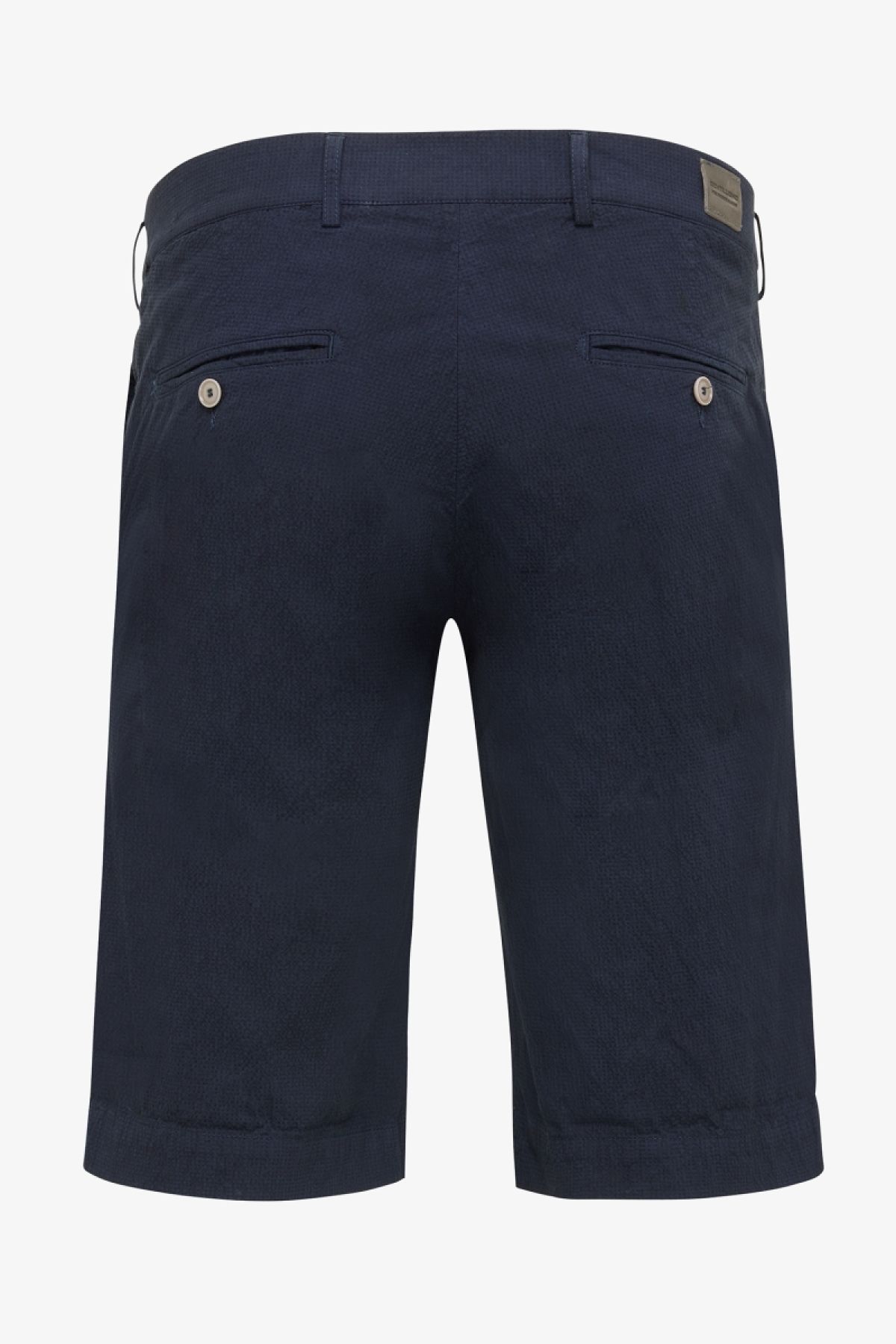 Seersucker shorts donkerblauw