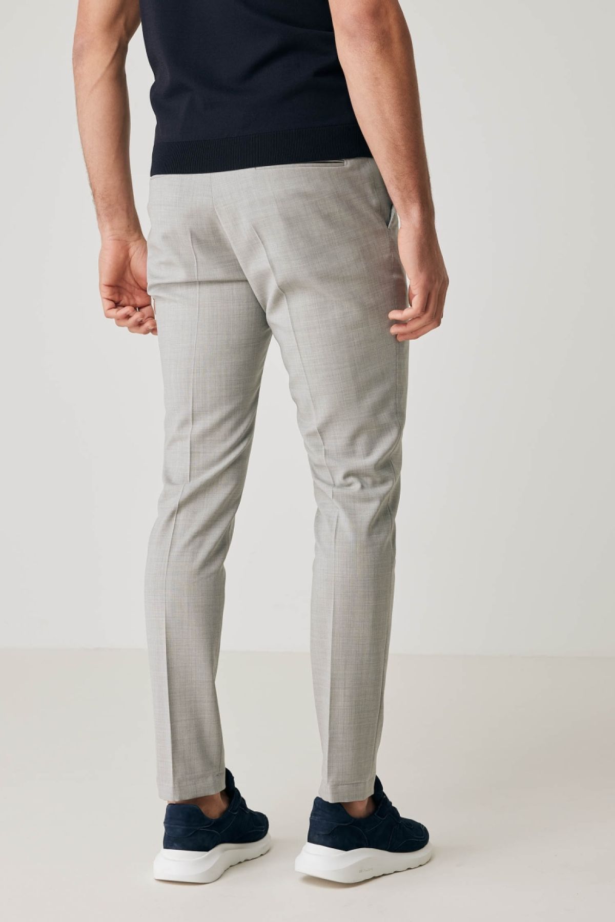 B-dynamic pantalon lichtgrijs