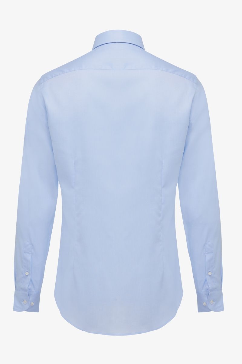 Overhemd veneto slim-fit lichtblauw
