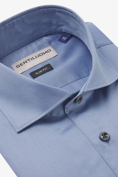 Overhemd slim-fit blauw