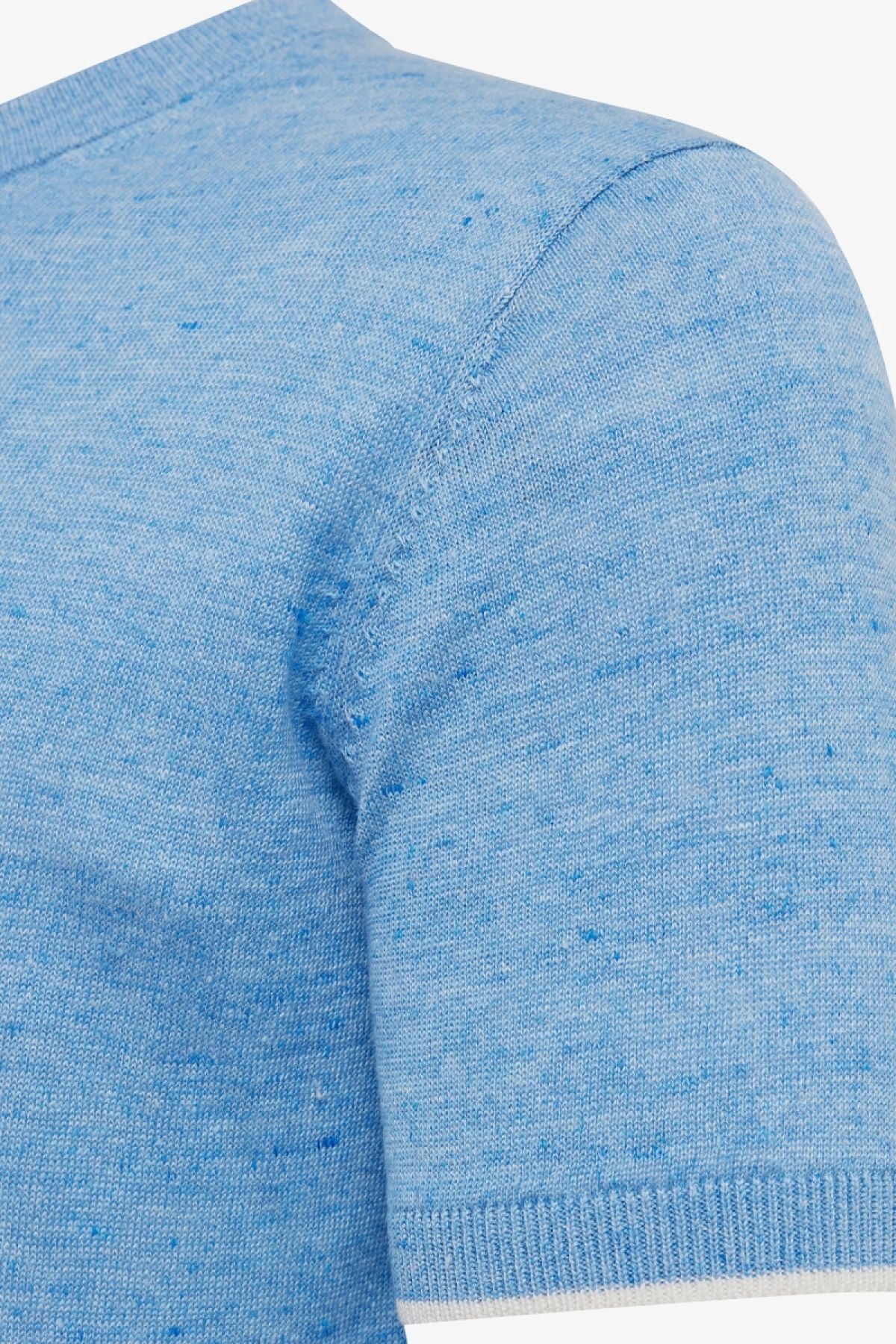 Linnen T-shirt lichtblauw
