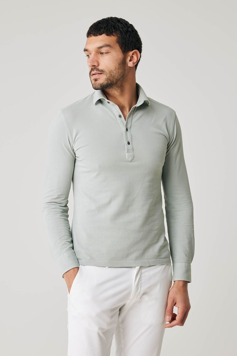 Gewassen popover beige