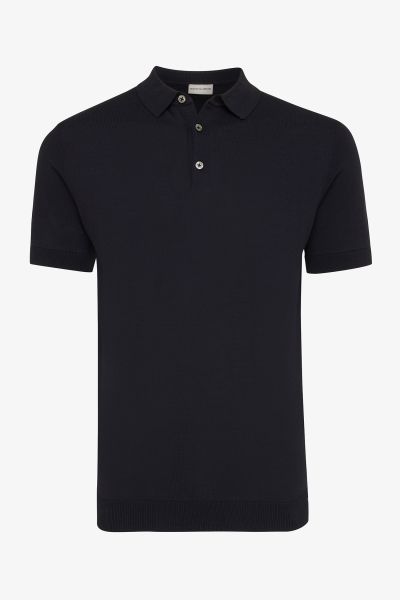 Donkerblauwe cool dry polo